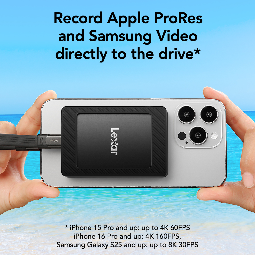 Lexar SL500 1TB ポータブルSSD Lexar® SL500 Portable SSD with Magnetic Set | Lexar