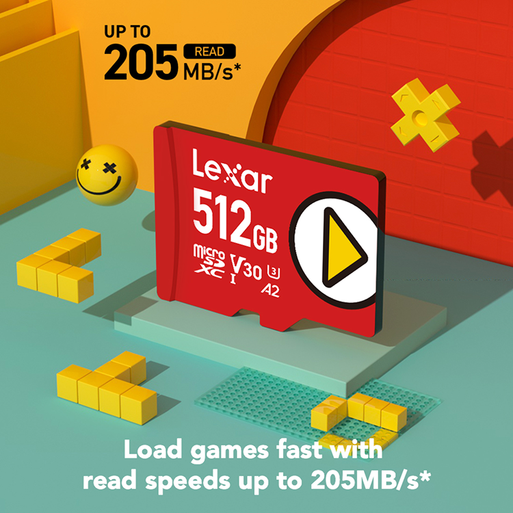 LEXAR Carta MicroSD Express 7.1 PLAY Pro 1TB - Lettura 900MB/s, Scrittura 600MB/s