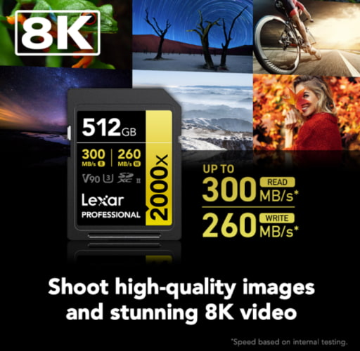 Lexar 2000x Professional Memory Card