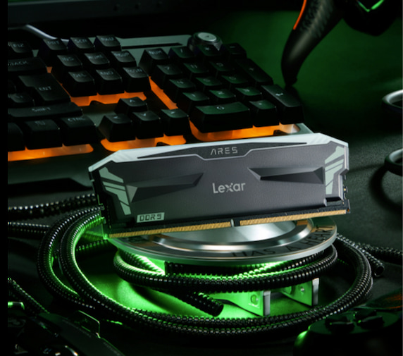 Lexar Ares DDR5 desktop memory.
