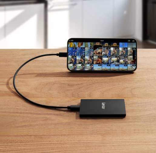 Lexar External Drive for Video Editing.