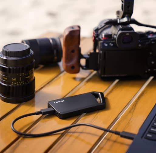 The Lexar Portable SSD for Video Editing.
