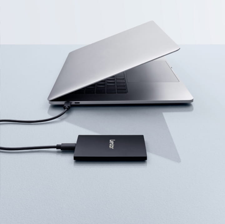 A Lexar portable SSD