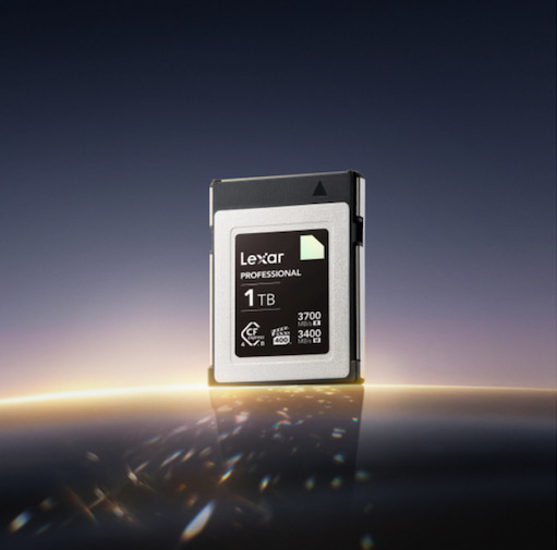 The Lexar Professional 1tb Memory Card.