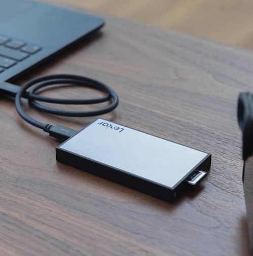 The Lexar professional external memory card reader