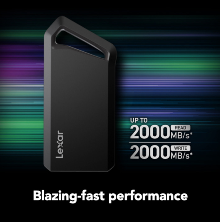 The Lexar SL600 Portable SSD with Fast Performance.