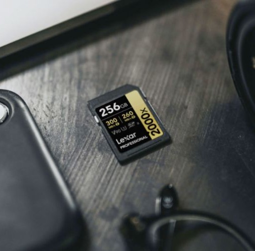 The Professional Lexar 2000x Memory Card.